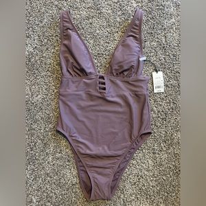 Size L Shade and Shore women’s high cut one piece